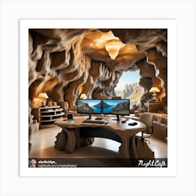 Cave Office Art Print