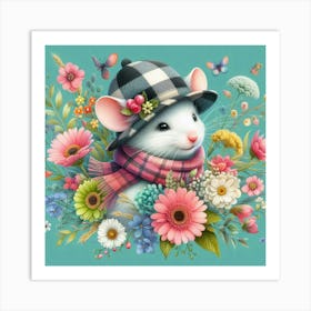 Mouse In A Hat 3 Art Print