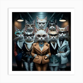 An Exquisite Illustration Of A Group Of Stylish Ca Ytfbl3zfsm2vfl0itnkoeq Tqehley3tk2fa0ndhlipqw Art Print