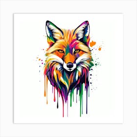 Fox Painting Art Print