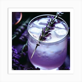 Lavender Cocktail 1 Art Print