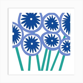 Blue flower Art Print