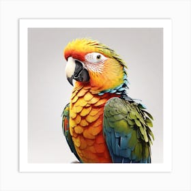 Colorful Parrot Art Print