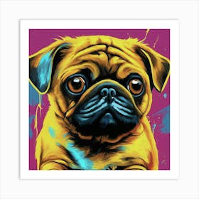 Pug Canvas Art Art Print