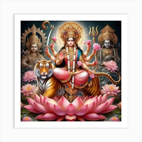 Mata Durga Art Print