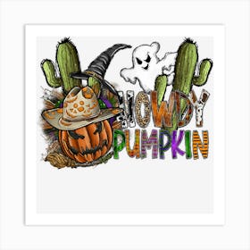 Howdy Pumpkin Art Print