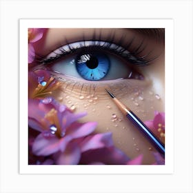 Eye Of A Woman Art Print