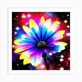 Galaxy Flower 3 Art Print