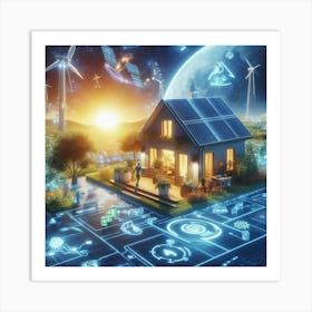 Futuristic House Art Print