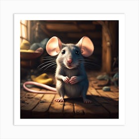 Morris the mouse Art Print