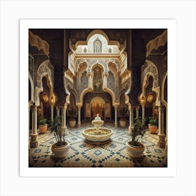 Palace In Morocco Art Print