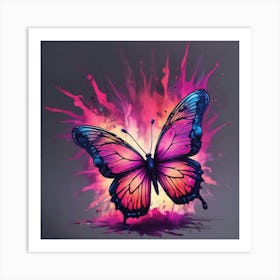 Butterfly Painting 307 Art Print