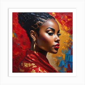 African American Woman 1 Art Print