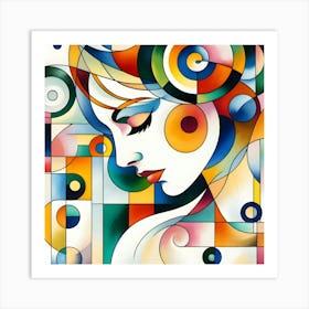 Abstract Of A Woman 22 Art Print