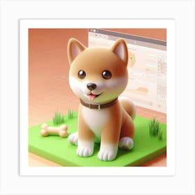 Shiba Inu Art Print