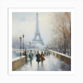 Paris In Winter 2 Art Print