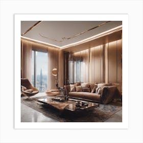 Futuristic interior design 2 Art Print