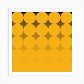 Circling Yellow Square Art Print