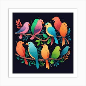 Birds Of A Feather Art Print 4 Art Print