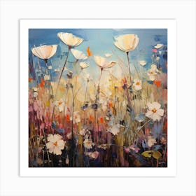 Poppies In The Meadow Art Print