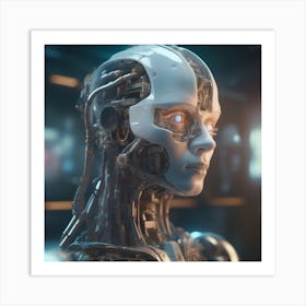 Cyborg Woman 82 Art Print