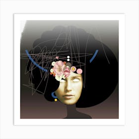 Blumen Blond Art Print