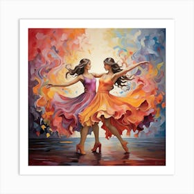 Two Dancers Art Print