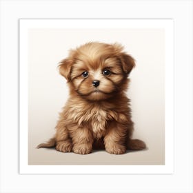 Cute Puppy Art Print