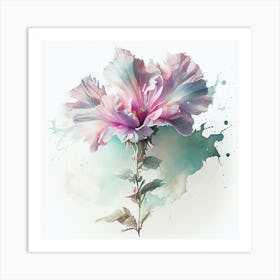 Watercolor Flower Abstract 27 Art Print