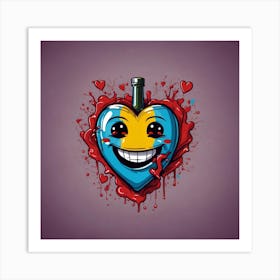 Heart Of Smile Art Print