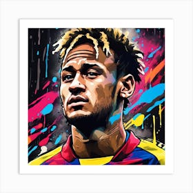 Neymar Jr Art Print