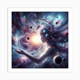 Space Woman Art Print