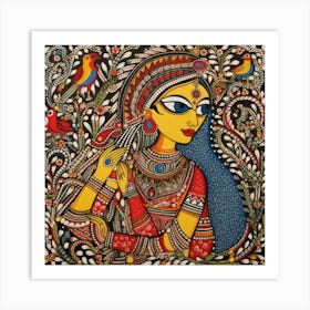 Indian Lady Art Print