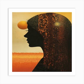 Woman'S Head 3 Art Print