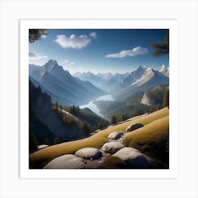 Mountain Landscape 8 Art Print