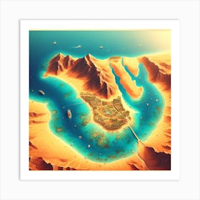 Sea Island Art Print