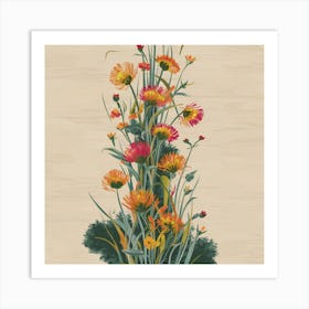 Flowers In A Vase 48 Art Print