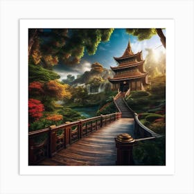 Asian Pagoda 4 Art Print