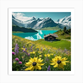 Switzerland Alps Art Print