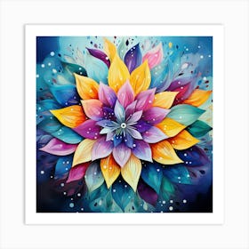 Flower Painting 1 Art Print