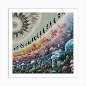 Evolution Of Life Art Print