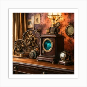 Steampunk Room Art Print