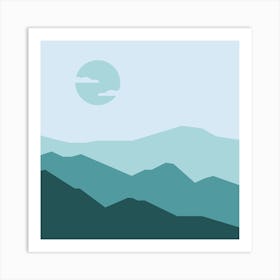 Mountain Art Work Art Print