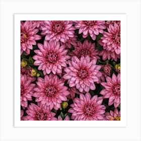 Pink Dahlias 1 Art Print