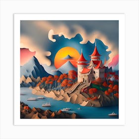 Castle In The Sky Art Print