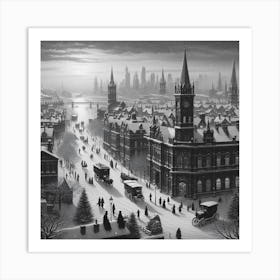 London In Winter Art Print