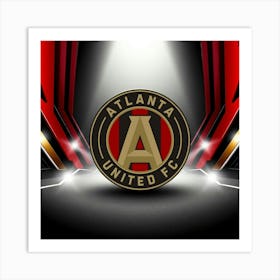 Atlanta United FC Logo Wall Art 22 Art Print