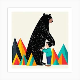 Bear In The Mountains 8 Art Print