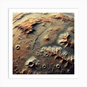 Mars landscape Art Print