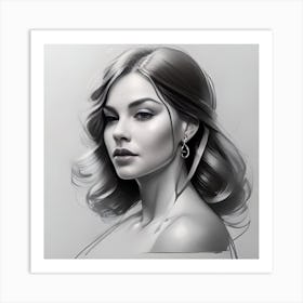 Portrait Of A Woman Art Print